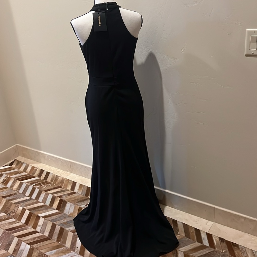 🆕 Women's High Neck Split Bodycon Mermaid Evening Cocktail Long Dress - Picture 4 of 7